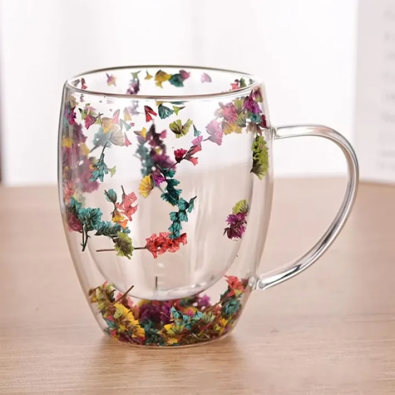 Double-Wall Dry Flower Mug